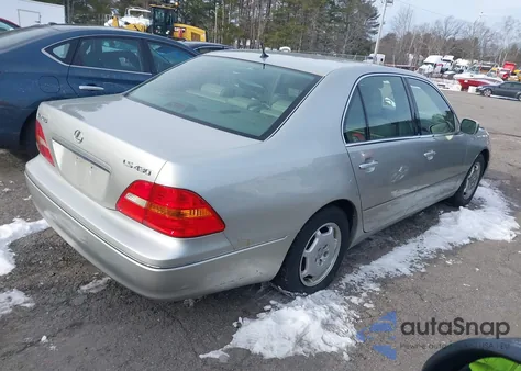 2002 Lexus Ls 430 from USA, damaged, VIN JTHBN30F720076428